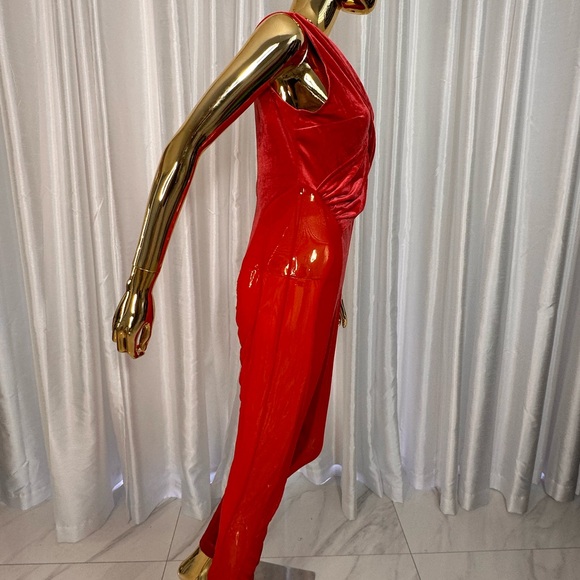 Red Sheer Bodysuit  Catsuit  (multiple sizes) - Picture 4 of 5